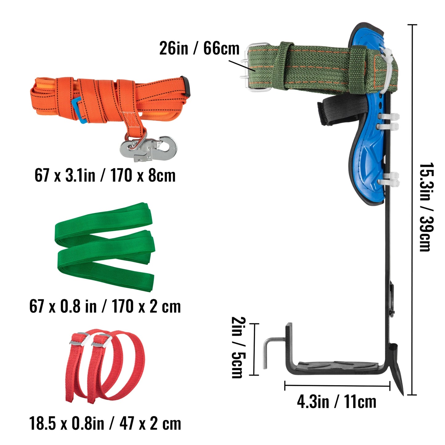 Tree Climbing Spike Set