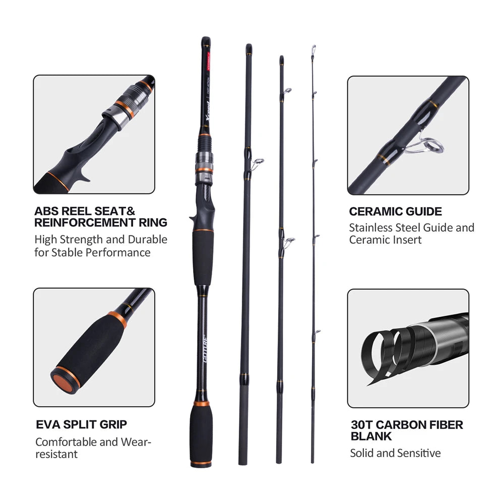 Carbon Fiber Travel Rod Carp