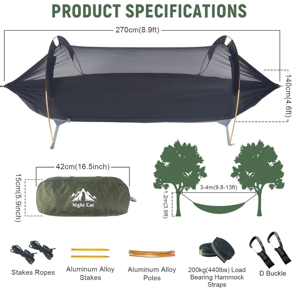 Camping Hammock Tent with Mosquito Net