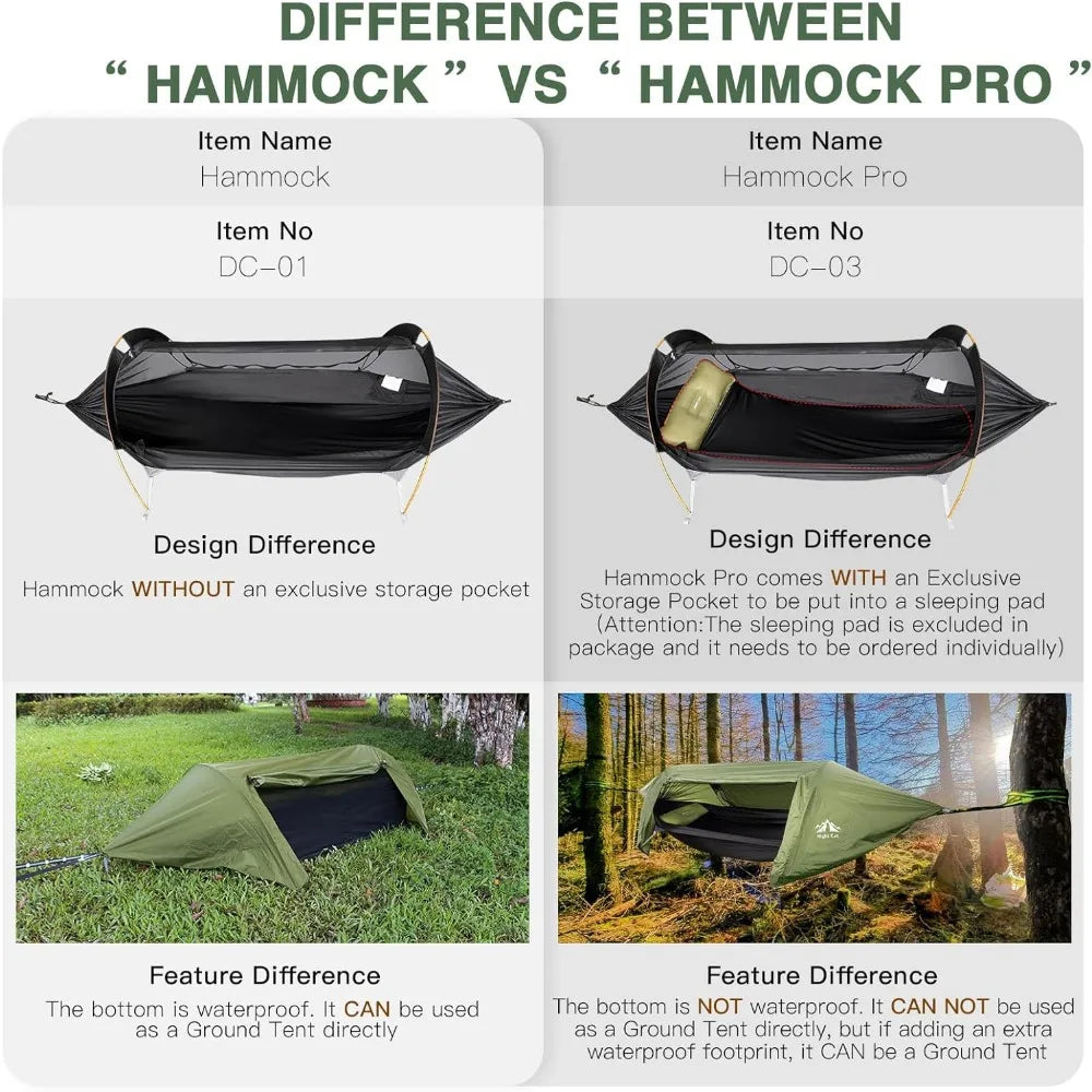 Camping Hammock Tent with Mosquito Net